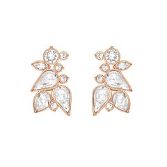 Zelia Mix Statement Carrier Earrings Rose Gold Plated