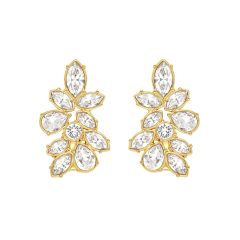 Odette Mix Statement Carrier Earrings Gold Plated