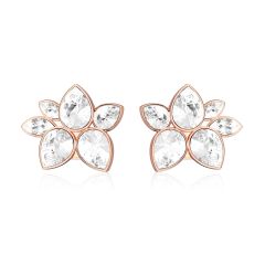 Robyn Mix Drop Carrier Earrings Rose Gold Plated