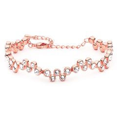 MYJS Fidelity Bracelet with Swarovski® Crystals Rose Gold Plated