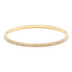 MYJS Trinity Magic Bangle made with Clear Crystals 16k Gold Plated Bridal
