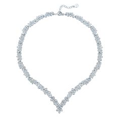 Enchanted V Necklace w Swarovski Crystals