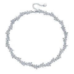 Enchanted Necklace with Swarovski Crystals Rhodium Plated Bridal